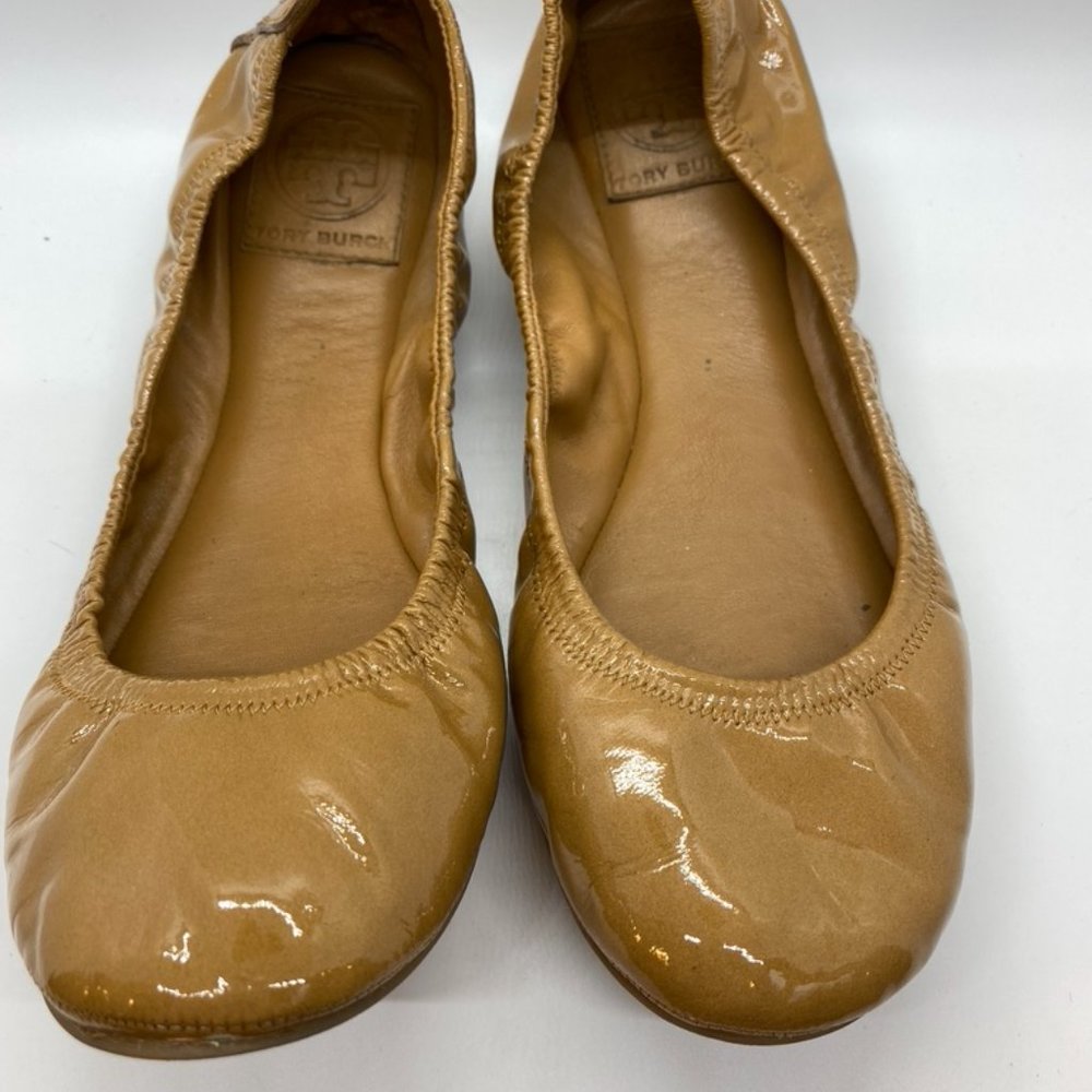 Tory Burch Patent Leather ballerina flats 8.5 - Picture 1 of 8